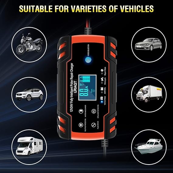 CARGADOR DE BATERIA INTELIGENTE 12 V- Mantente Protegido Siempre!!