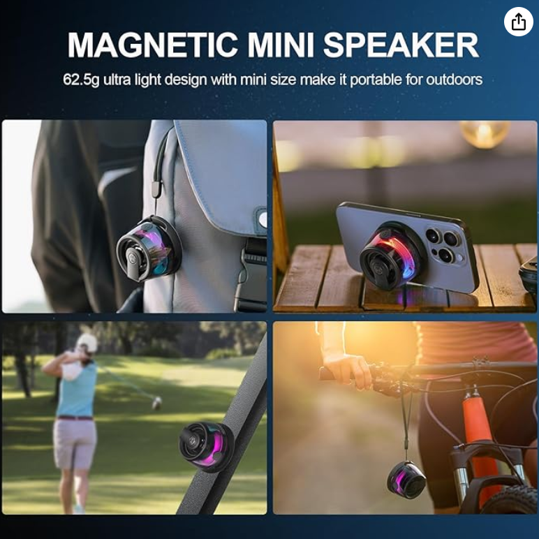 ✨ MINI ALTAVOZ BLUETOOTH MAGNÉTICO🎶