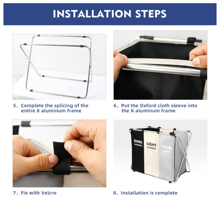 🧺 Organiza tu ropa como un experto con esta cesta de 3 secciones
