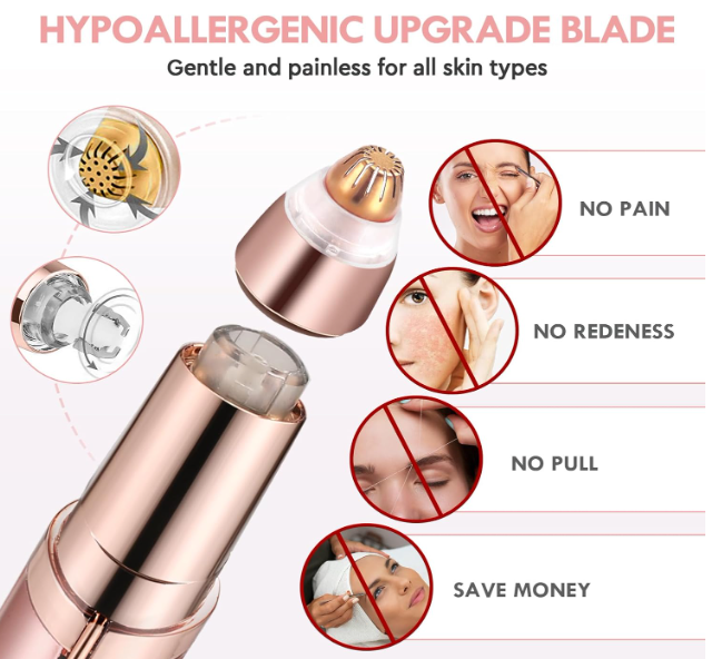 💕 Máquina Depiladora de Cejas Eléctrico Recargable- El toque de belleza que tus cejas y rostro merecen ✨