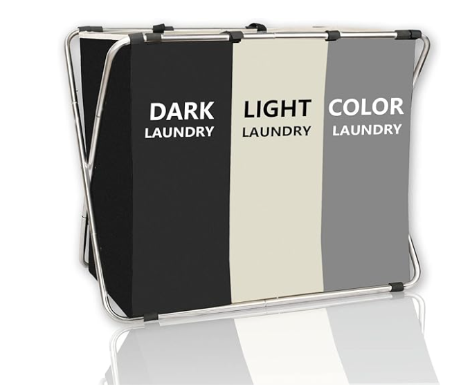 🧺 Organiza tu ropa como un experto con esta cesta de 3 secciones