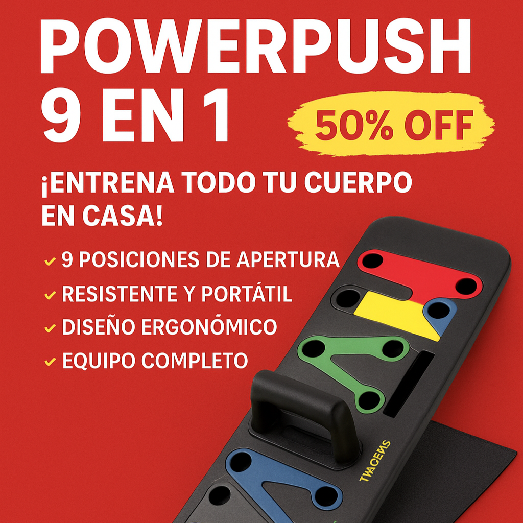 TABLA DE FLEXIONES 9 en 1 - 💪 Quema grasa y fortalece tus músculos