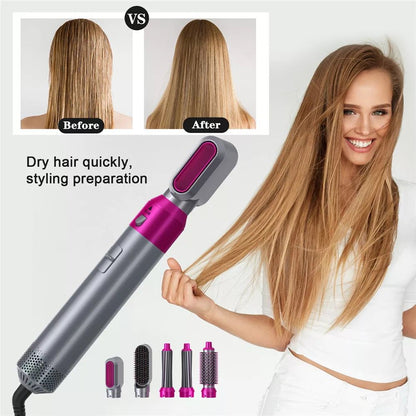 CEPILLO PARA CABELLO 5 EN 1- PEINA, MOLDEA Y BRILLA!!