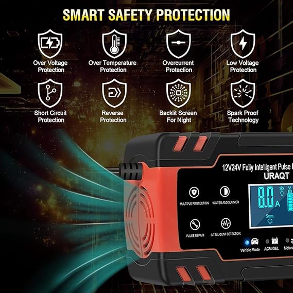 CARGADOR DE BATERIA INTELIGENTE 12 V- Mantente Protegido Siempre!!