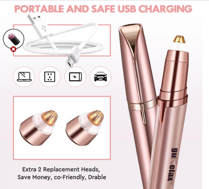 💕 Máquina Depiladora de Cejas Eléctrico Recargable- El toque de belleza que tus cejas y rostro merecen ✨