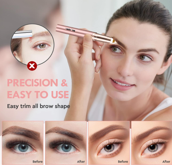 💕 Máquina Depiladora de Cejas Eléctrico Recargable- El toque de belleza que tus cejas y rostro merecen ✨