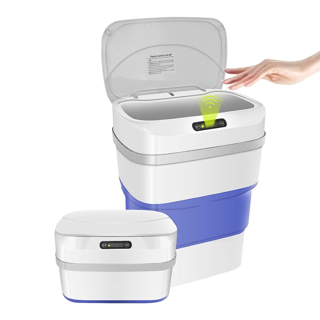Zafacón Inteligente con Sensor – ¡Higiene y Comodidad en un Solo Toque!