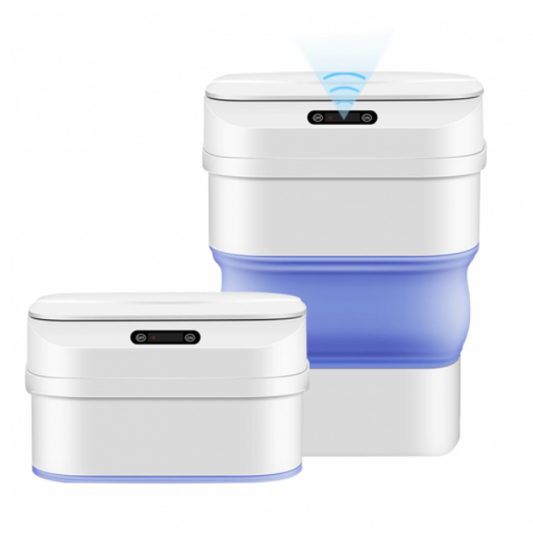 Zafacón Inteligente con Sensor – ¡Higiene y Comodidad en un Solo Toque!